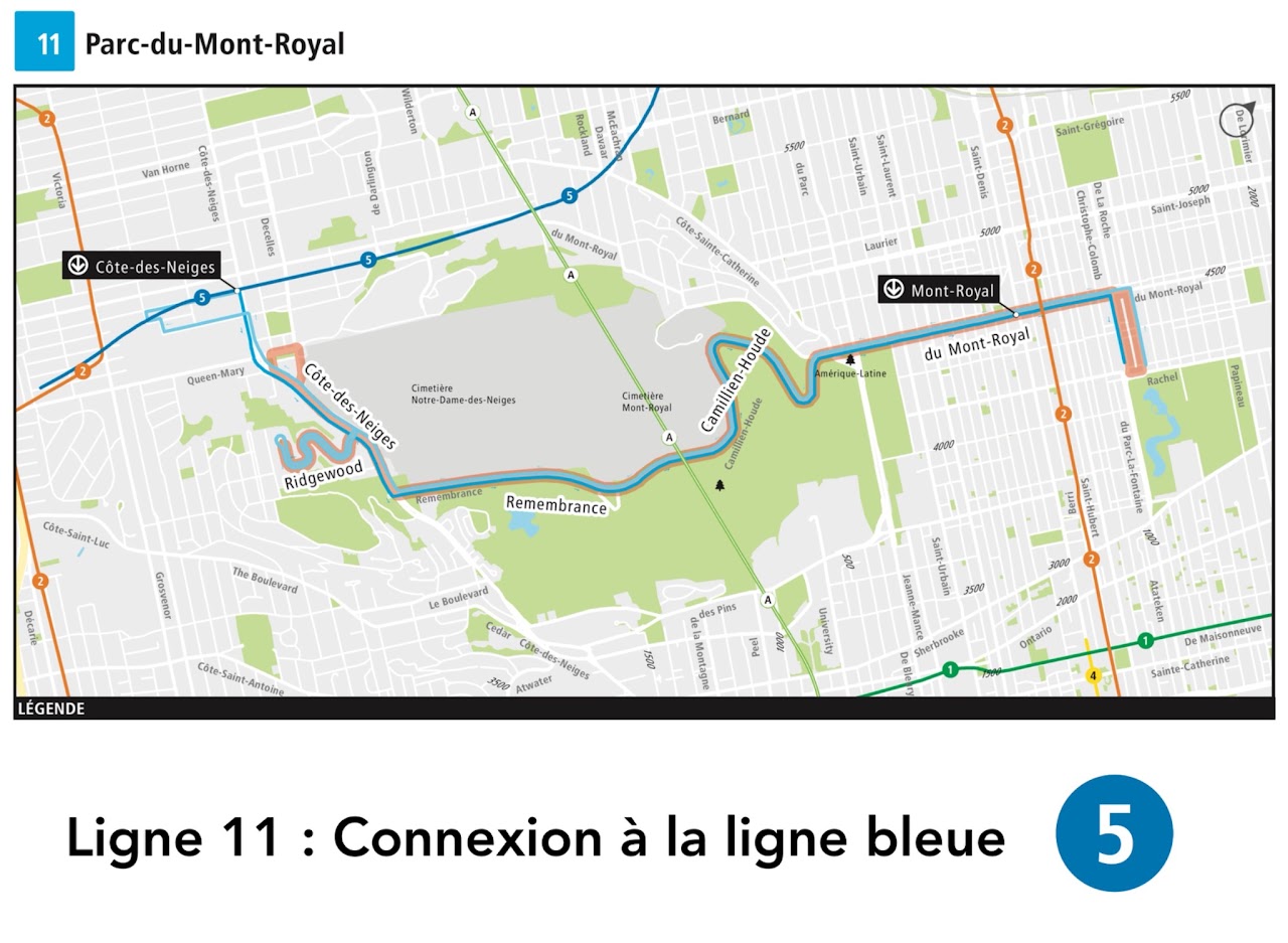 Carte de la ligne 11